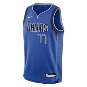 Junior's NBA Dallas Mavericks Luka Don?i? Icon Swingman Jersey Anti Snag Fabric Wear Resistant Reinforcement
