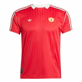 adidas Manchester United Icon Jersey 24/25 (Red) Fade Resistant Prints Minimal Detail