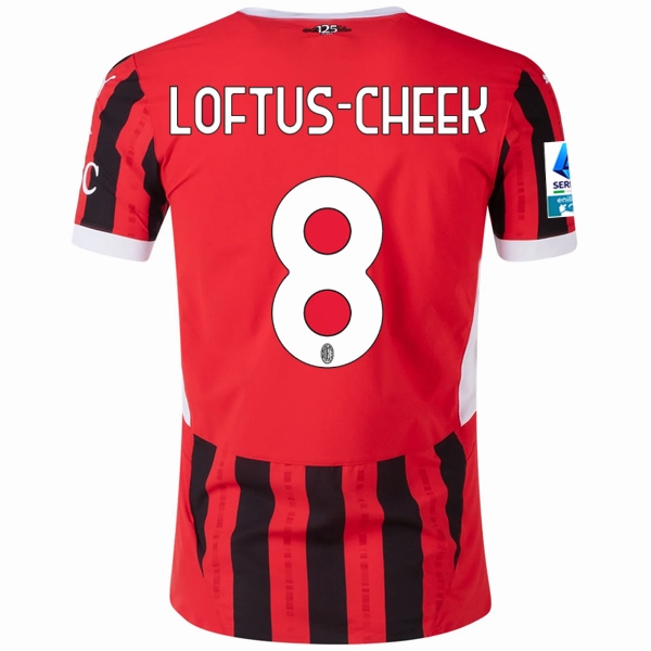 Energy Comfort Fluid motion Puma AC Milan Authentic Ruben Loftus-Cheek Home Jersey w/ Serie A Patch 24/25 (Puma Red/Puma Black)