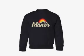 Water Soul Manor "Mountain" Crewneck Kids - Black