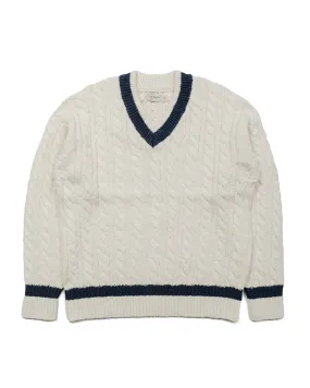 product gym readiness Quality control The Real McCoy's MC23108 Tilden Knit Sweater Milk
