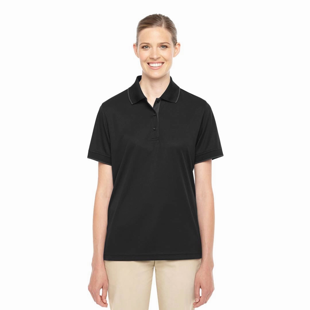 Core 365 - Women's Tipped Collar Polo (78222 703) Tagless Label Design Low Bulk Construction