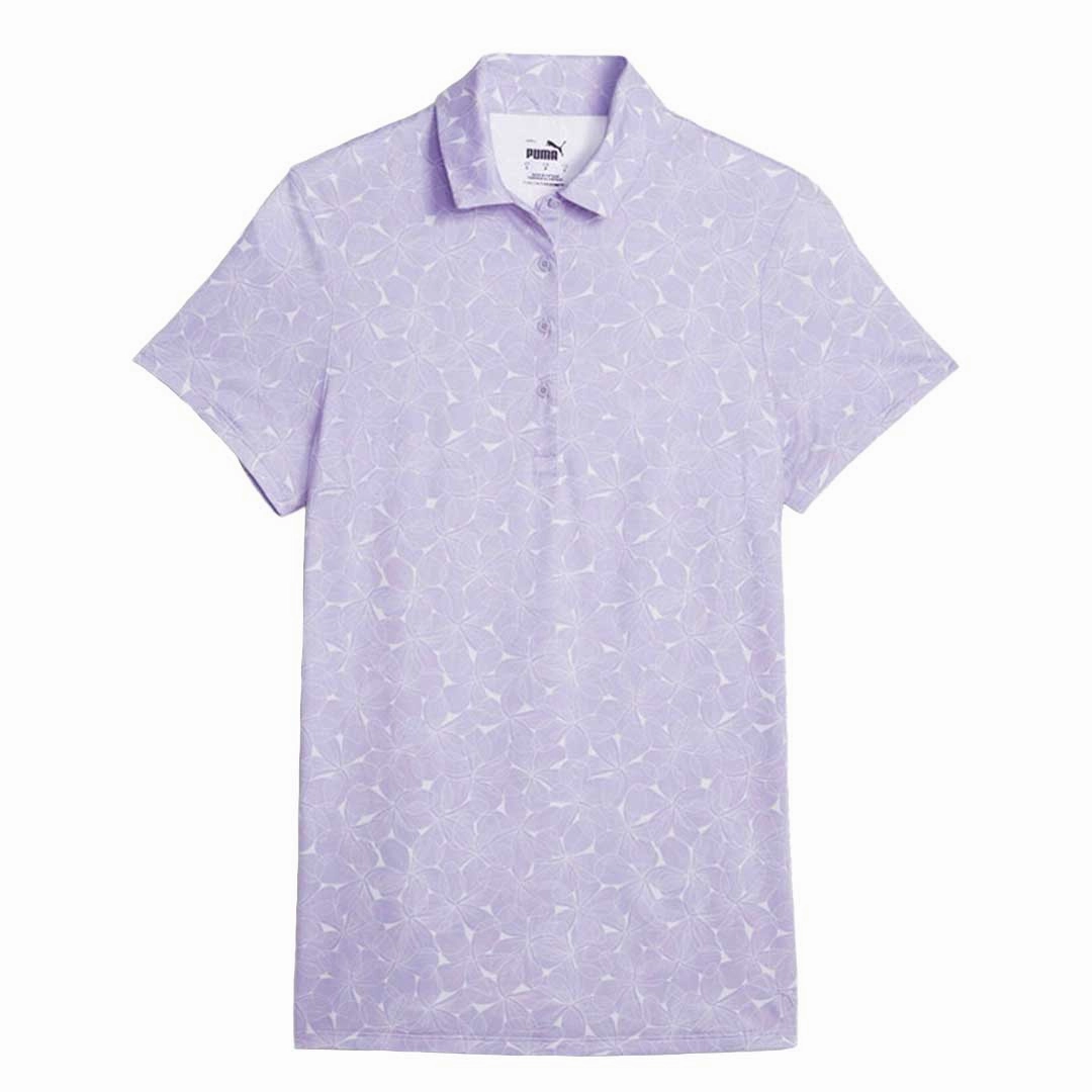 Puma - Women's MATTR Plumeria Short Sleeve Polo (621637 02) Sport Ready Gear Soft Touch Material