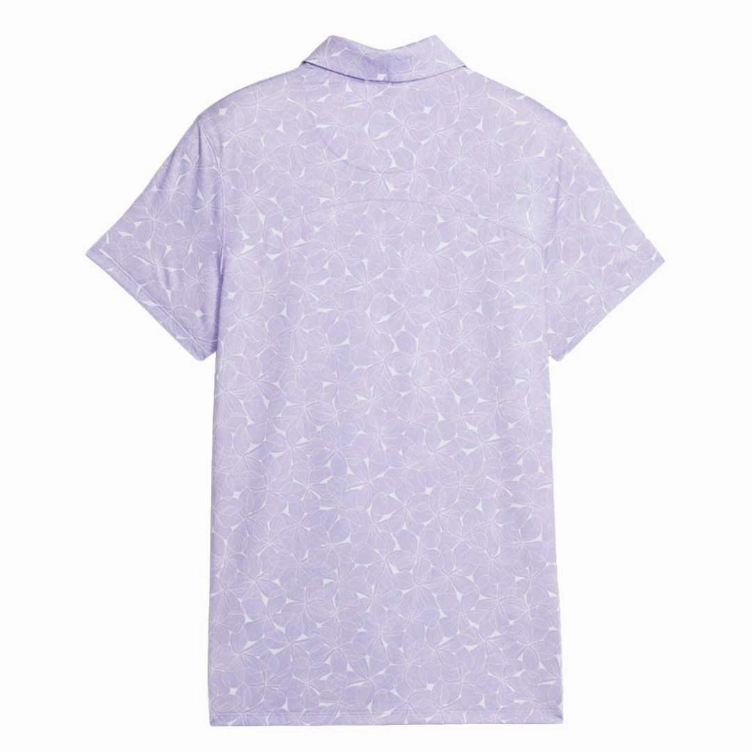 Puma - Women's MATTR Plumeria Short Sleeve Polo (621637 02) Reinforced Hems Urban Edge