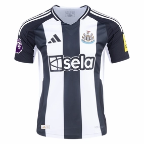 Adidas Newcastle United Authentic Home Jersey w/ EPL Patch 24/25 (Black/White) Casual Motion