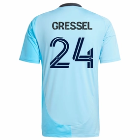 adidas Minnesota United Julian Gressel Away Jersey 25/26 (Zenith Blue) tech fabric
