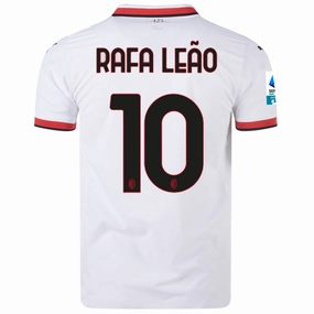 Quick Release Fastening Active Performance Puma AC Milan Authentic Rafa Leao Away Jersey w/ Series A Patch 24/25 (Puma White)