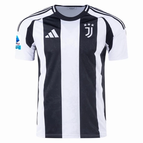 Quick Access Side Vents Reflective Trim adidas Juventus Home Jersey w/ Serie A Patch 24/25 (White/Black)