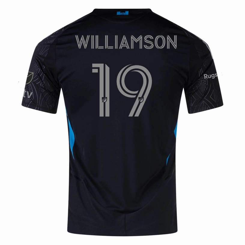 Daily Training Training Ready Gear adidas Eryk Williamson Charlotte FC Authentic Away Jersey 25/26 (Black)