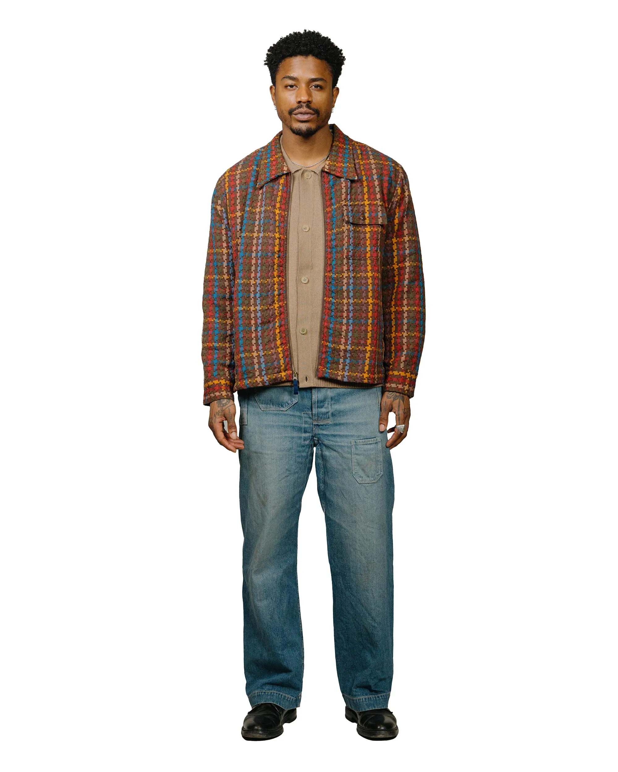 Corridor Buttondown Sweater Camel Essential Wardrobe Tailored Cut