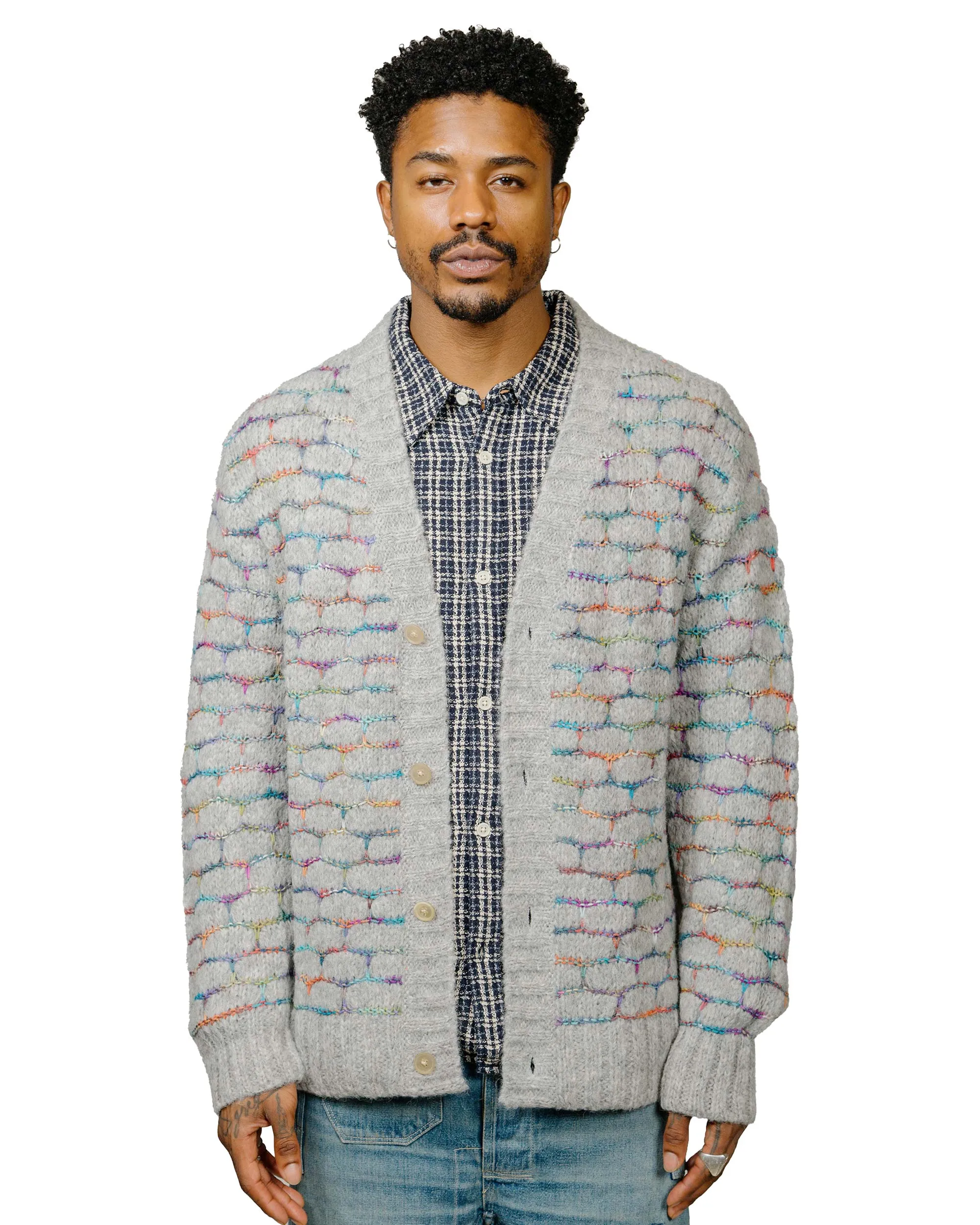 Corridor Raga Cardigan Grey Low Profile Pocket Design