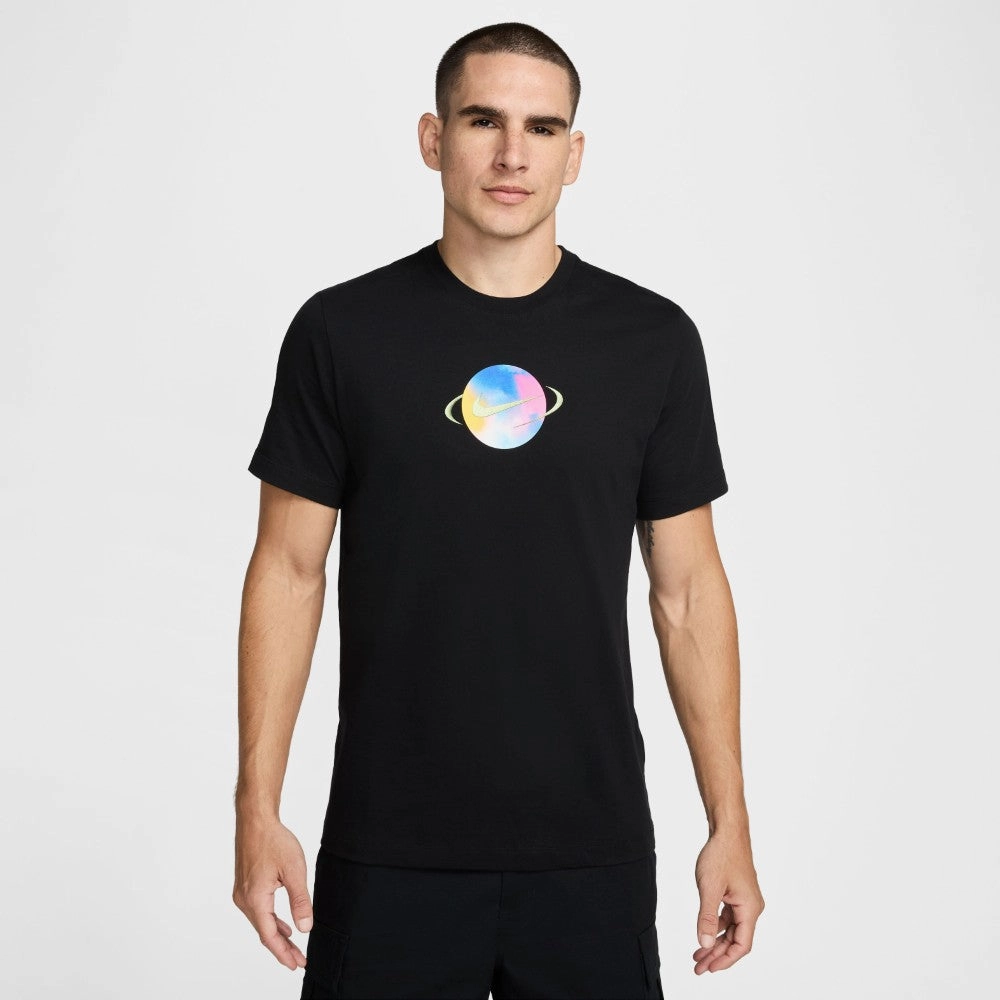 Reinforced Hemline Minimalist Look Cosmic T-Shirt