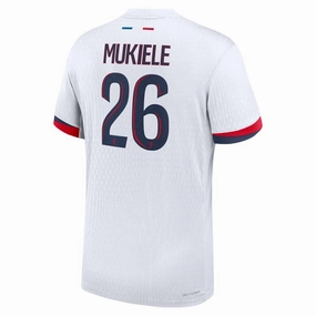 Nike Paris Saint-Germain Authentic Nordi Mukiele Away Jersey 24/25 (White/Midnight Navy) Color Blocked