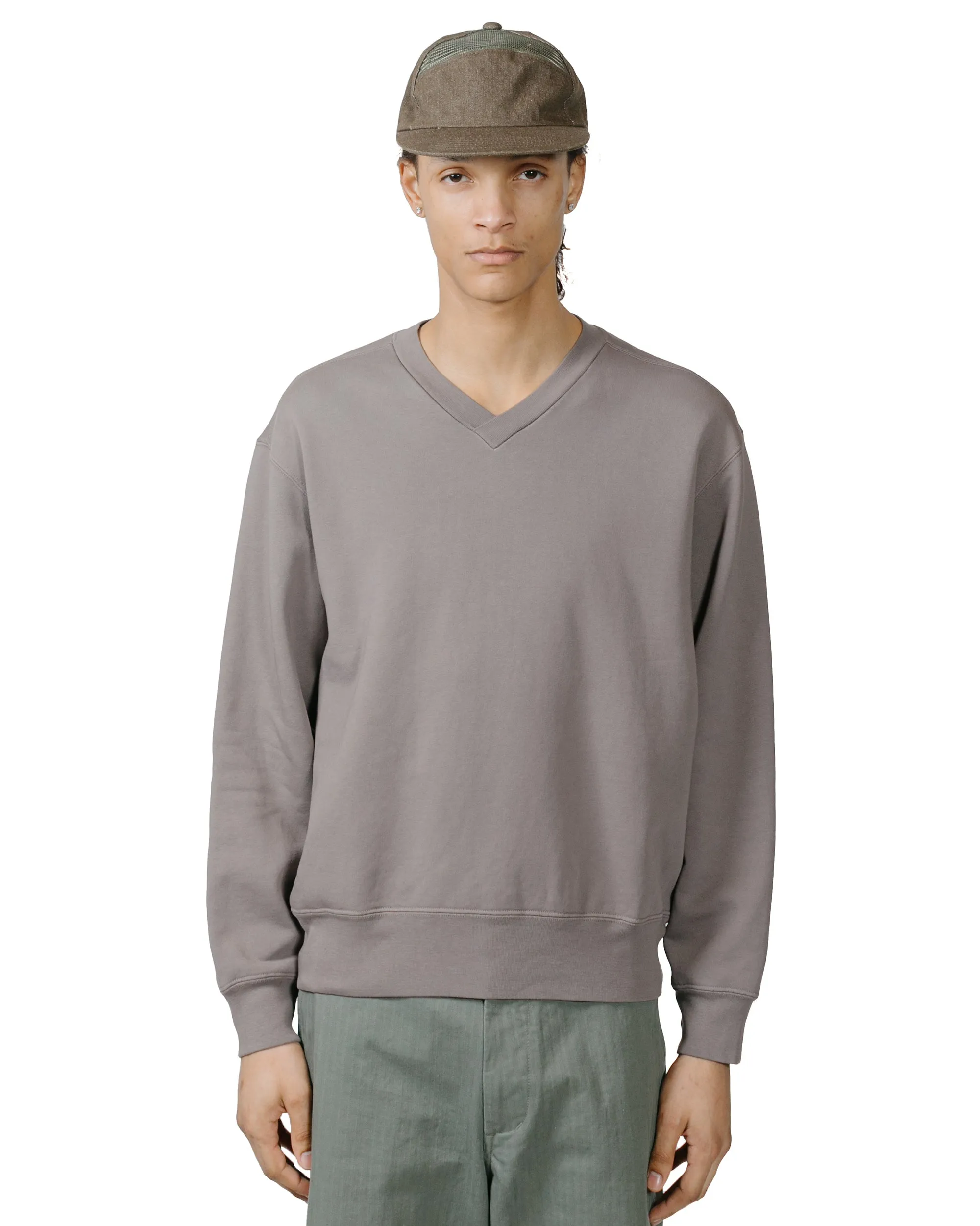 Cozy Collection Lady White Co. Varsity Sweatshirt Dust Grey