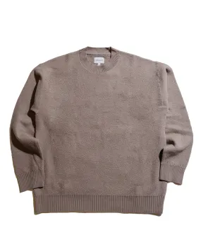 Norse Projects Rom Boiled Wool Crewneck Walnut product ribbon playfulness Fashion Wear