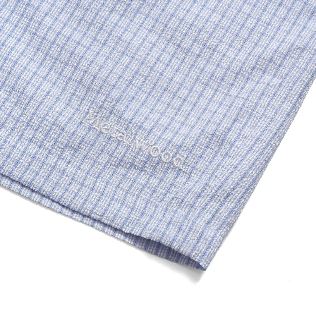 Light Pants Metalwood Studio "Textured Caddie Short" M - Blue