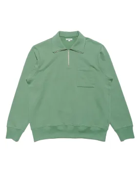 Layered Style product patch uniqueness Lady White Co. Lost & Found Quarter Zip Sweatshirt Faded Green