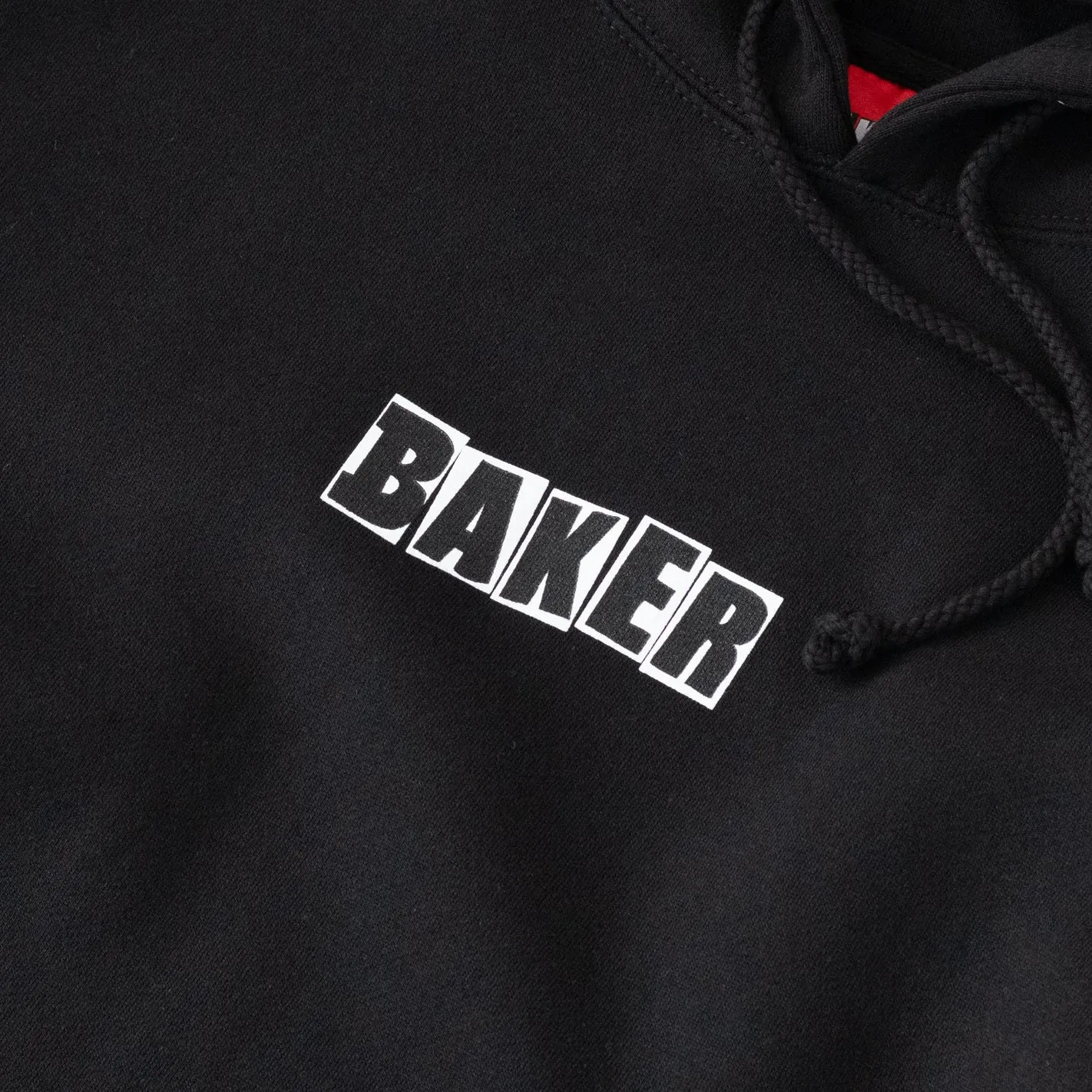Relaxed Fit Baker Logo Hoodie (Black)