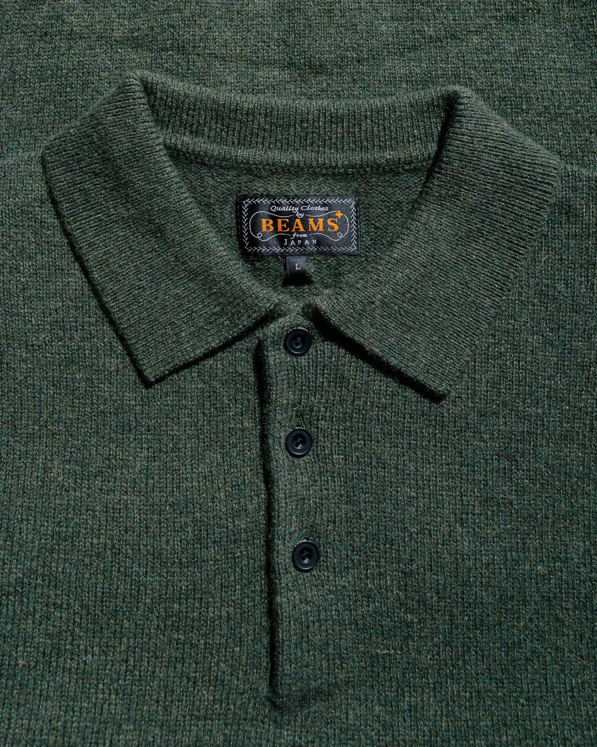 product surfing suitability Beams Plus Knit Polo 9G Green