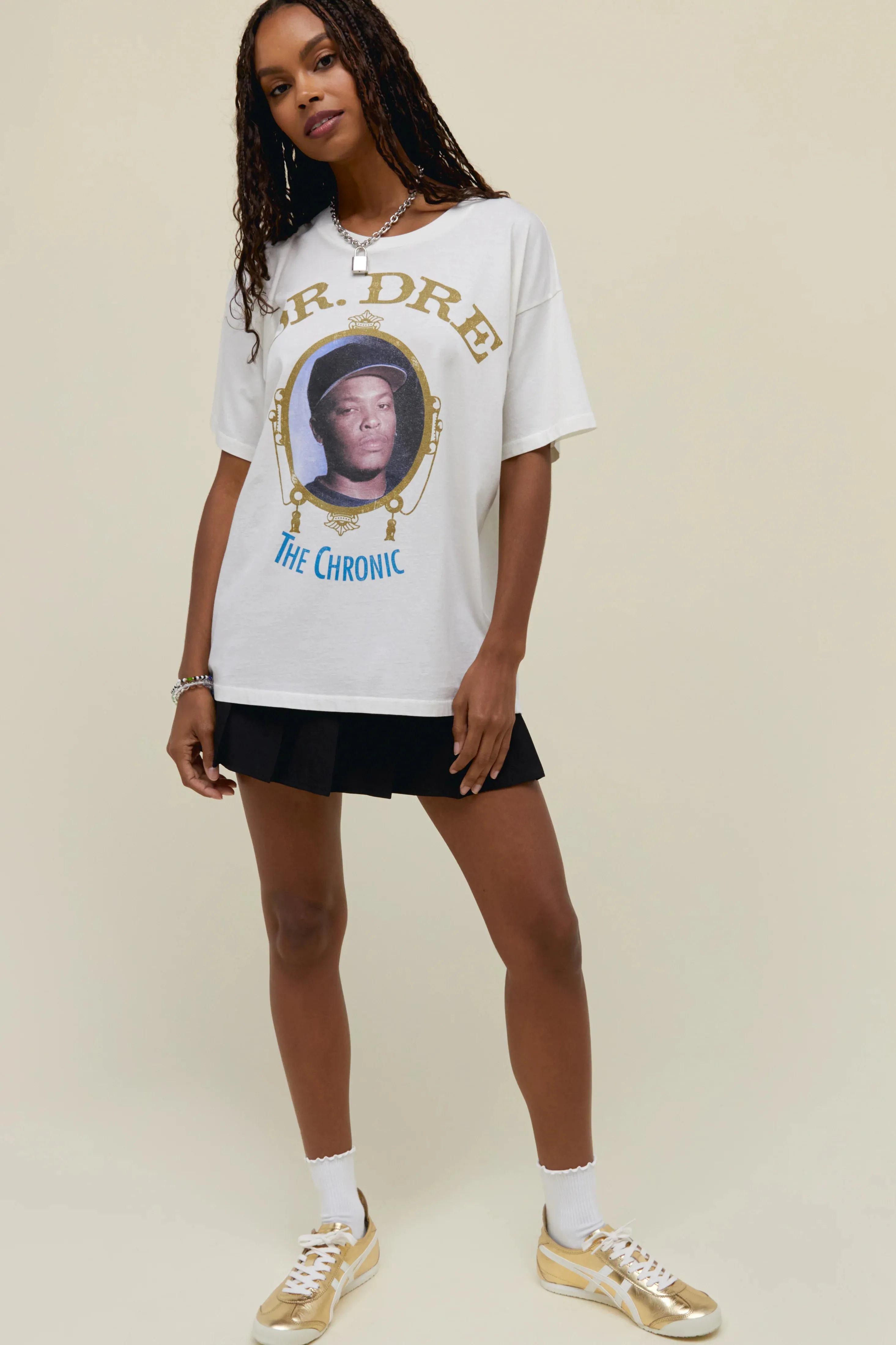 EcoFriendlyProduction DayDreamer "Dr. Dre The Chronic Merch" T-Shirt W - Vintage White