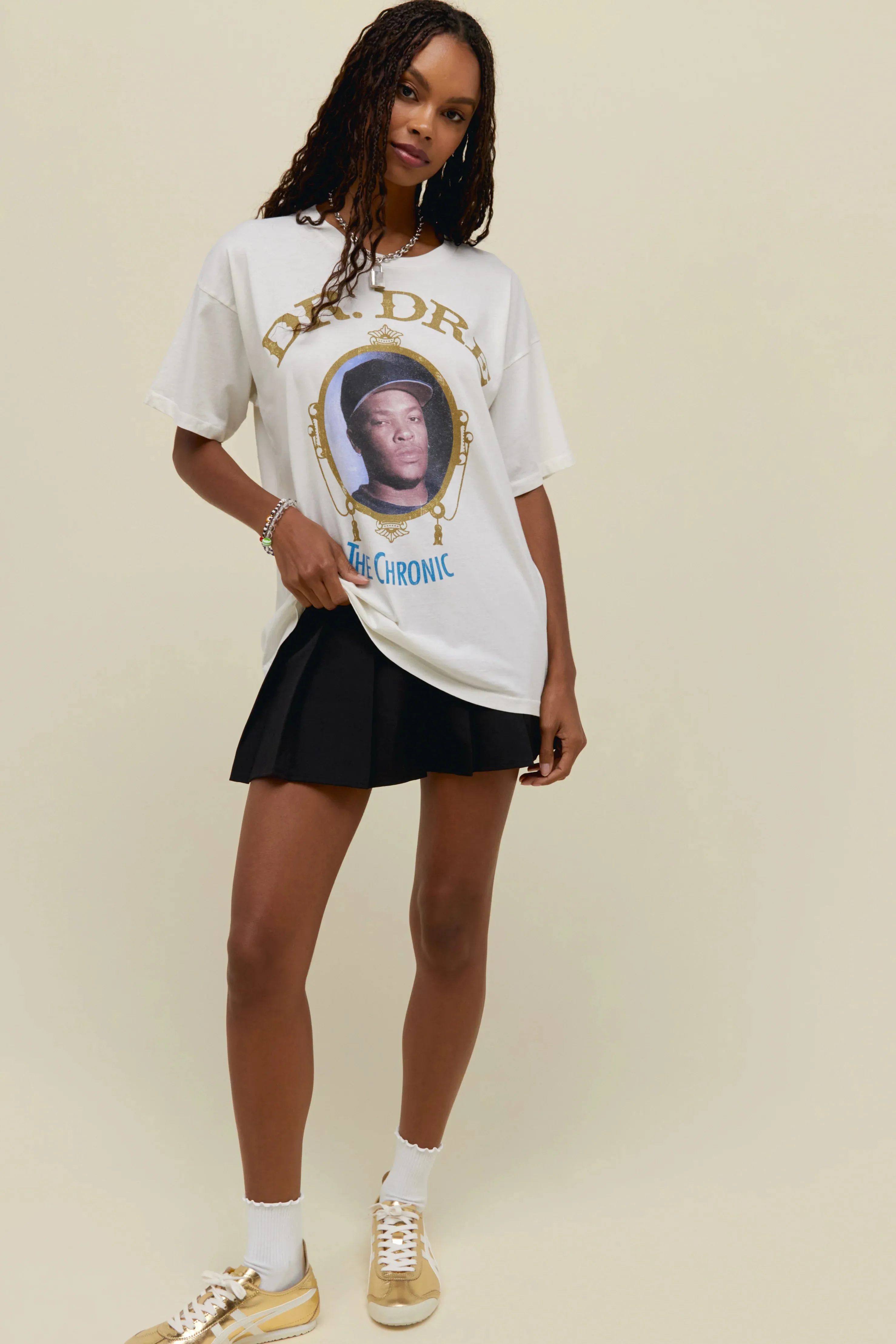DayDreamer "Dr. Dre The Chronic Merch" T-Shirt W - Vintage White AntiPillingFabric