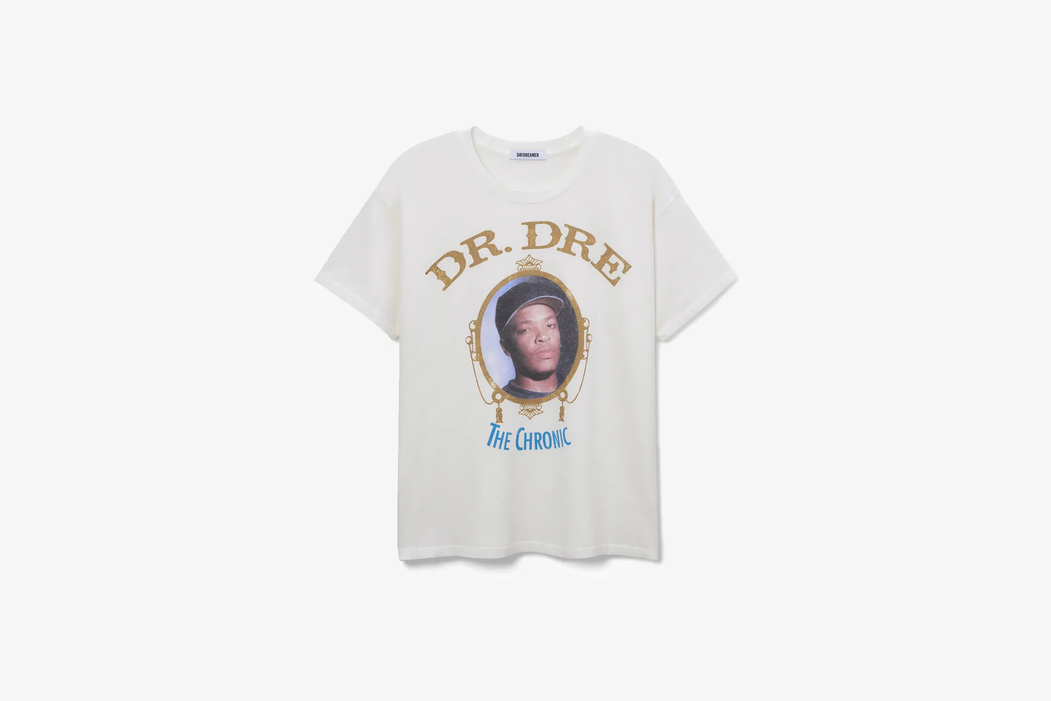 DayDreamer "Dr. Dre The Chronic Merch" T-Shirt W - Vintage White Sporty Joggers