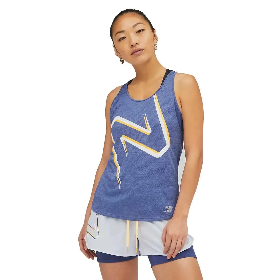 Craft Edge Womens New Balance Impact Run Tank - Night Sky Heather