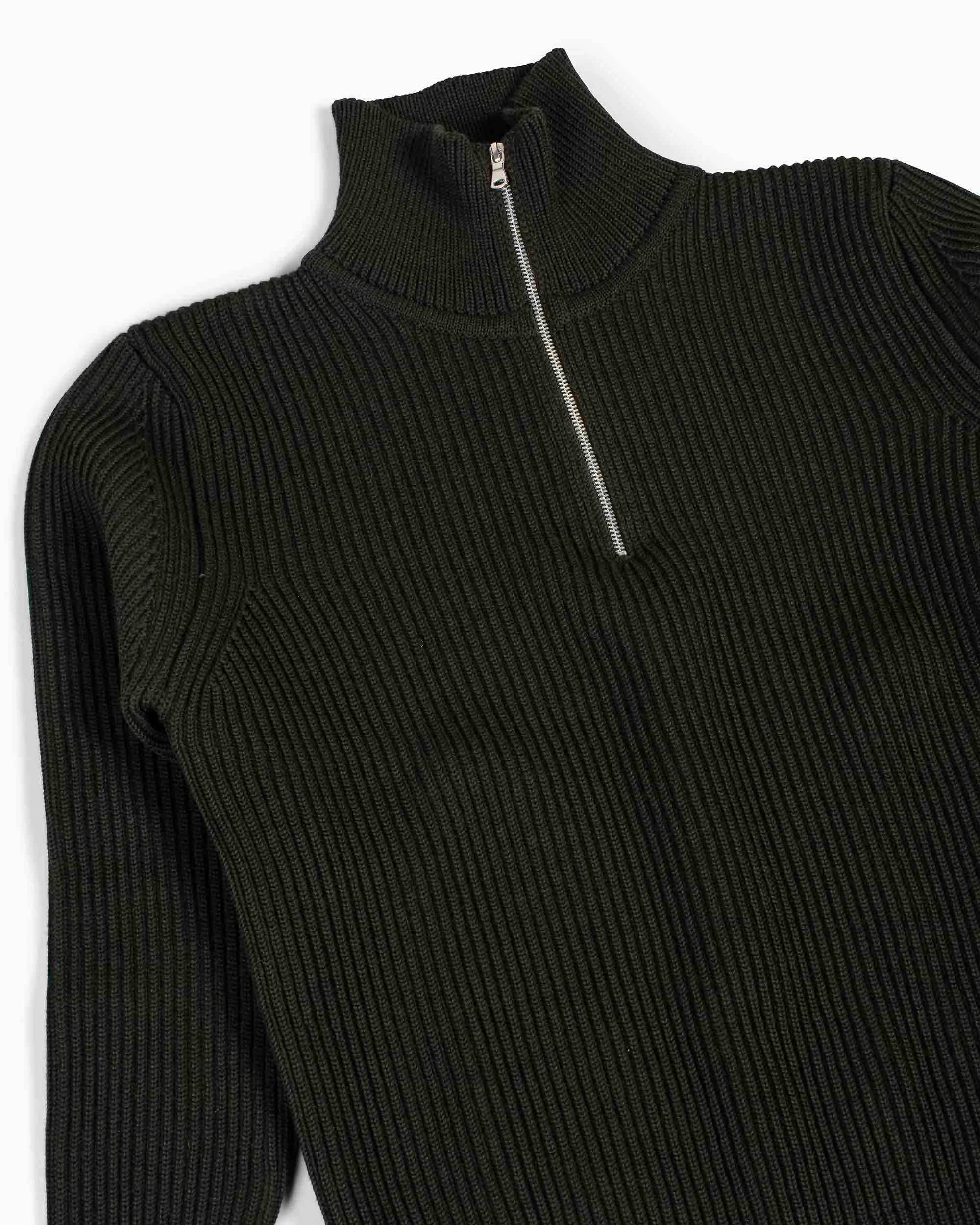 Comfort Essentials Breathable Andersen-Andersen Navy Half-Zip Hunting Green