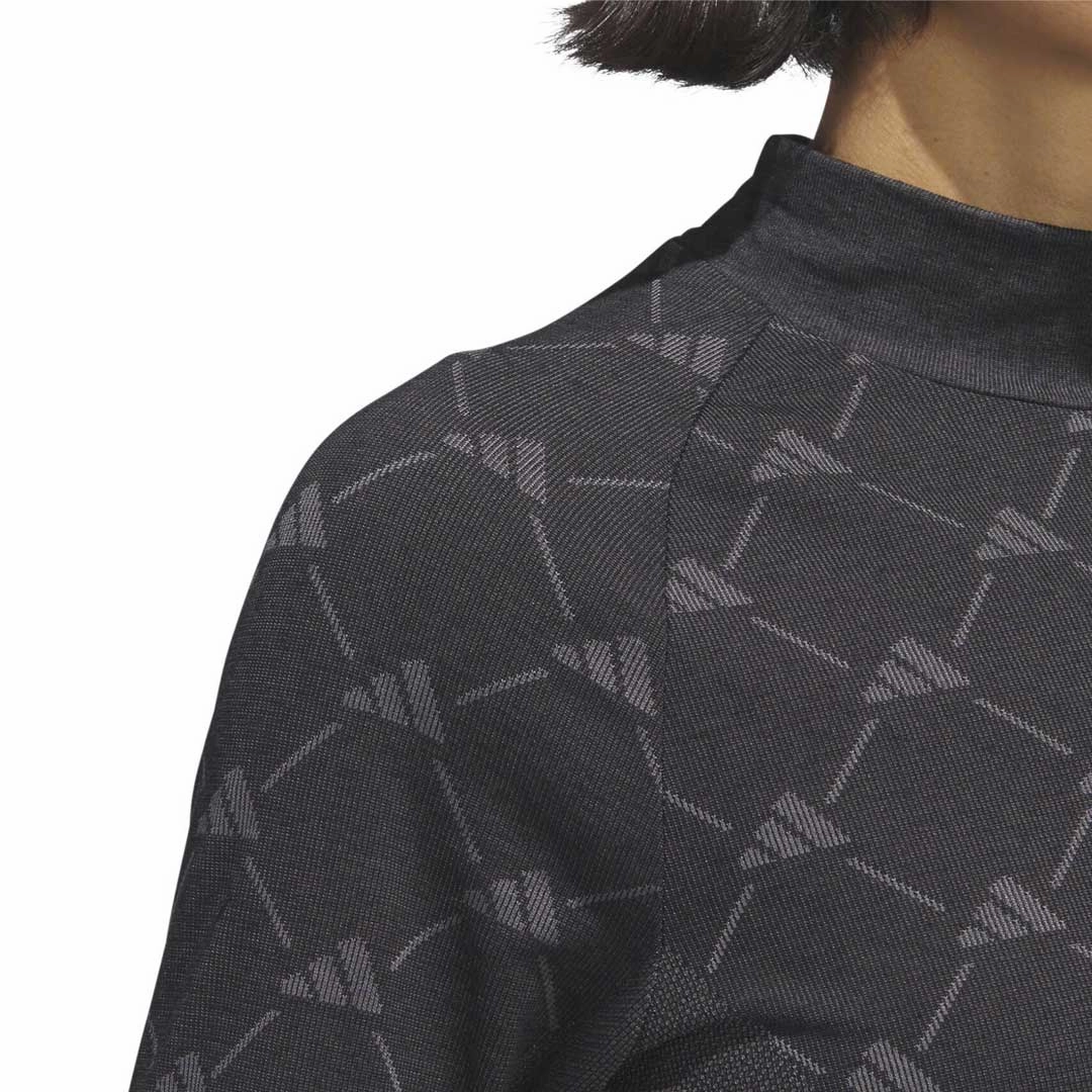 Athletic Outfit Dynamic Feel adidas - Women's Ultimate365 Tour Monogram Mock Neck Long Sleeve T-Shirt (HY7211)