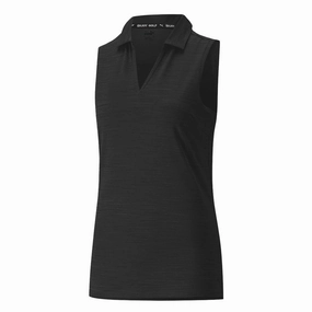 Puma - Women's Cloudspun Coast Sleeveless Polo (532992 02) Flatlock Seams Double Stitched Seams