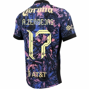 Nike Club America Authentic Alejandro Zendejas Third Jersey 24/25 (Purple) Ventilation Mesh Panel