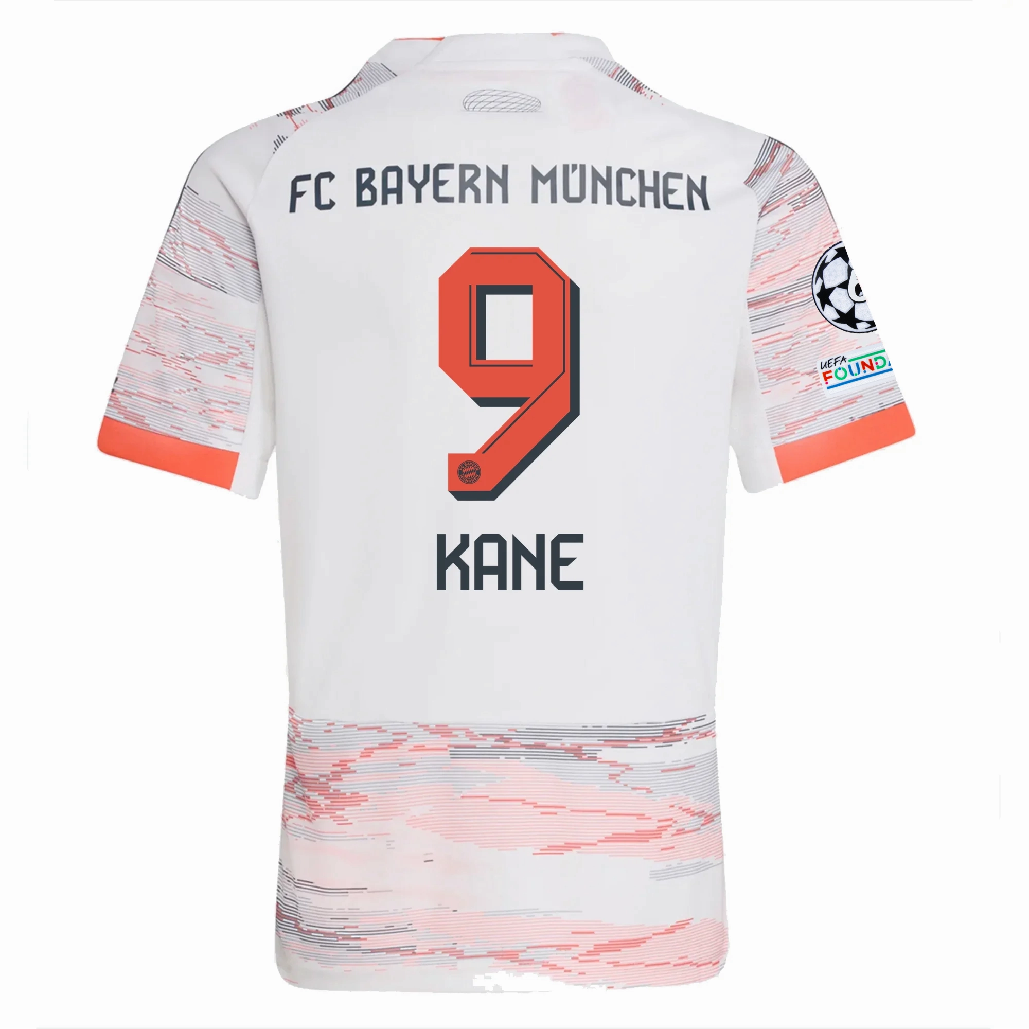 Athletic Performance Enhancement adidas Bayern Munich Harry Kane Away Jersey w/ Champions League Patches 25/26 (White/Red)