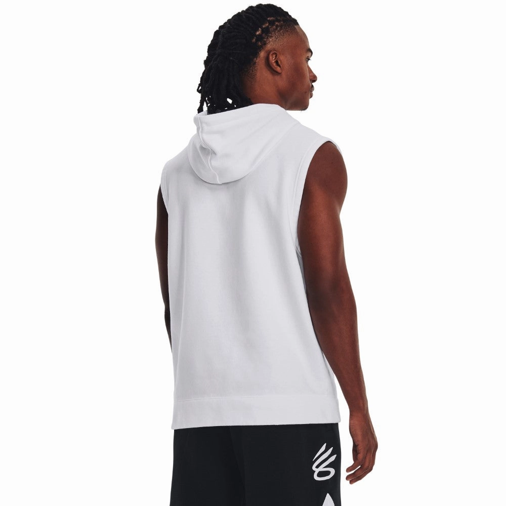 Curry Fleece Sleeveless Hoodie Matte Finish