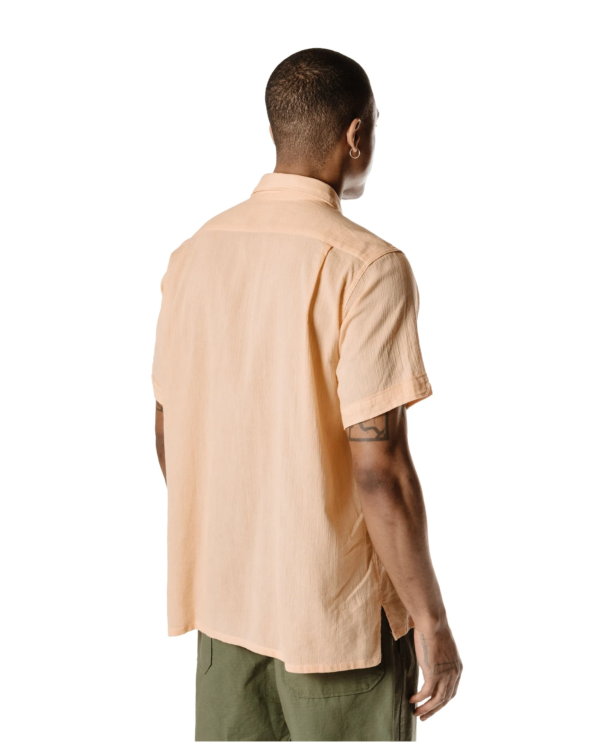 Engineered Garments Camp Shirt Coral Cotton Crepe Corporate Wear Eco-friendly