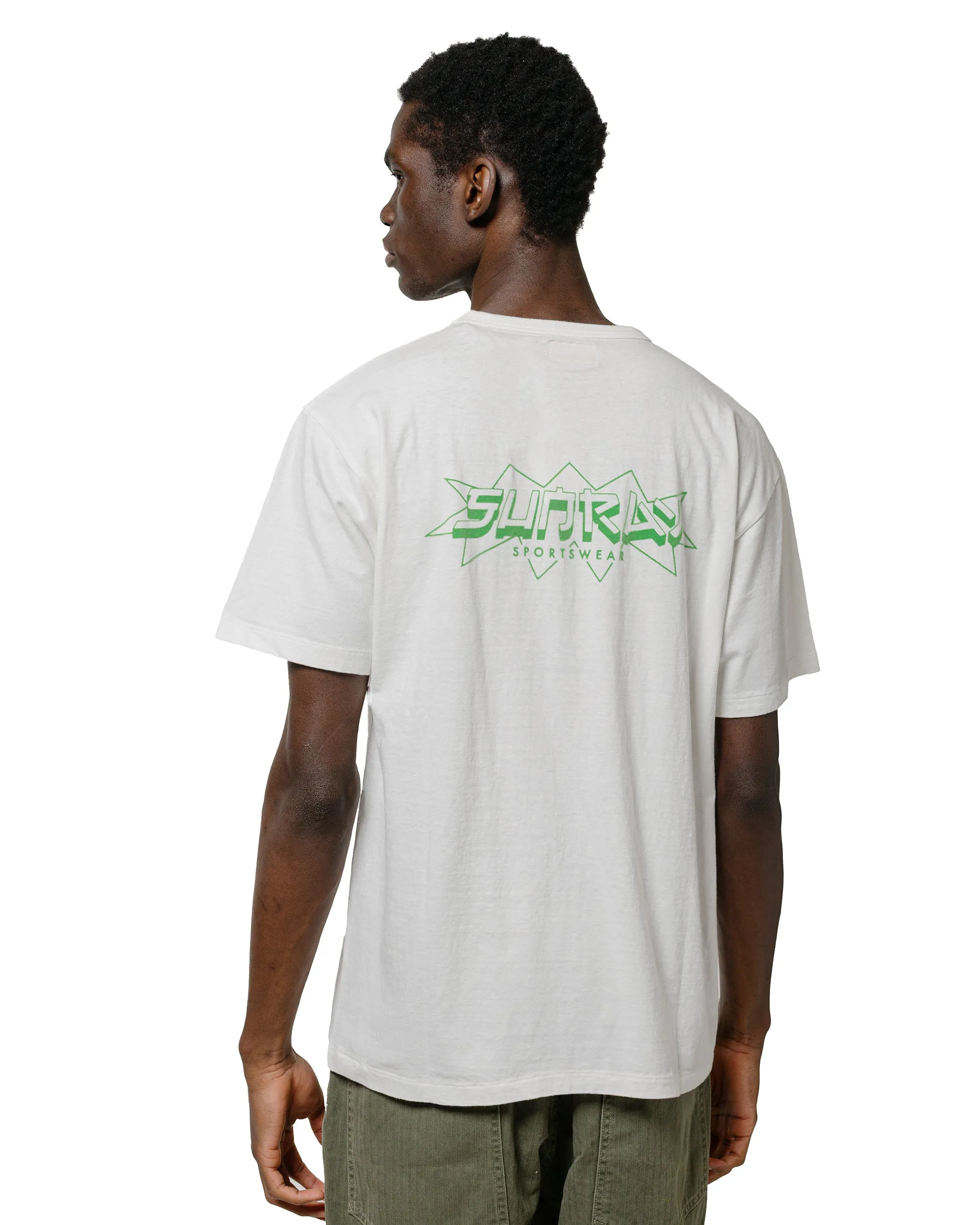 Sunray Sportswear Frokey Celebratory Haleiwa SS Off White/Green Print Smart Casual Simple Chic