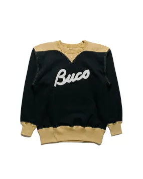The Real McCoy's BC23105 Buco Two-Tone Sweatshirt / Buco Black/Corn Logo Design