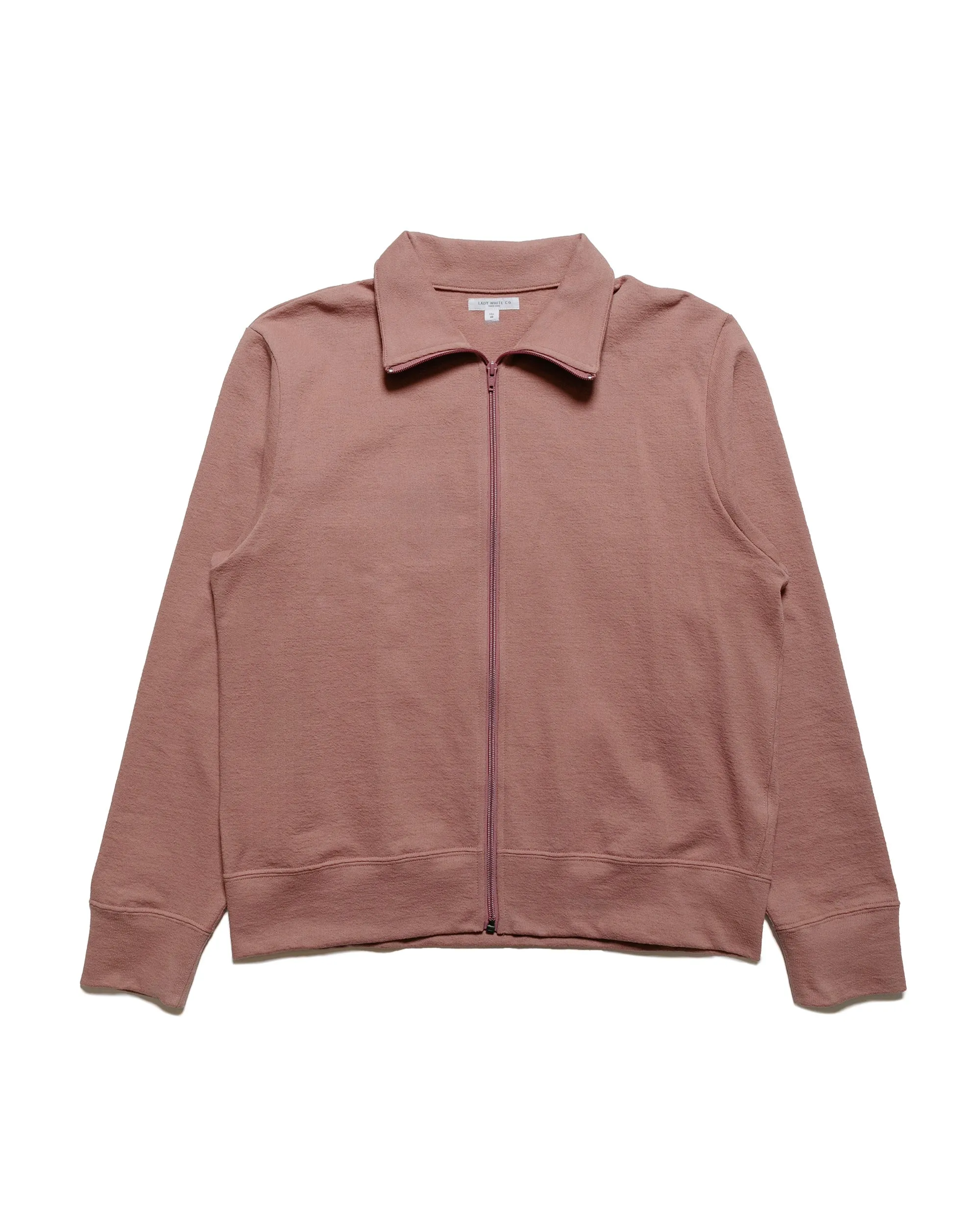 product customization flexibility Lady White Co. Textured Full Zip Deep Mauve