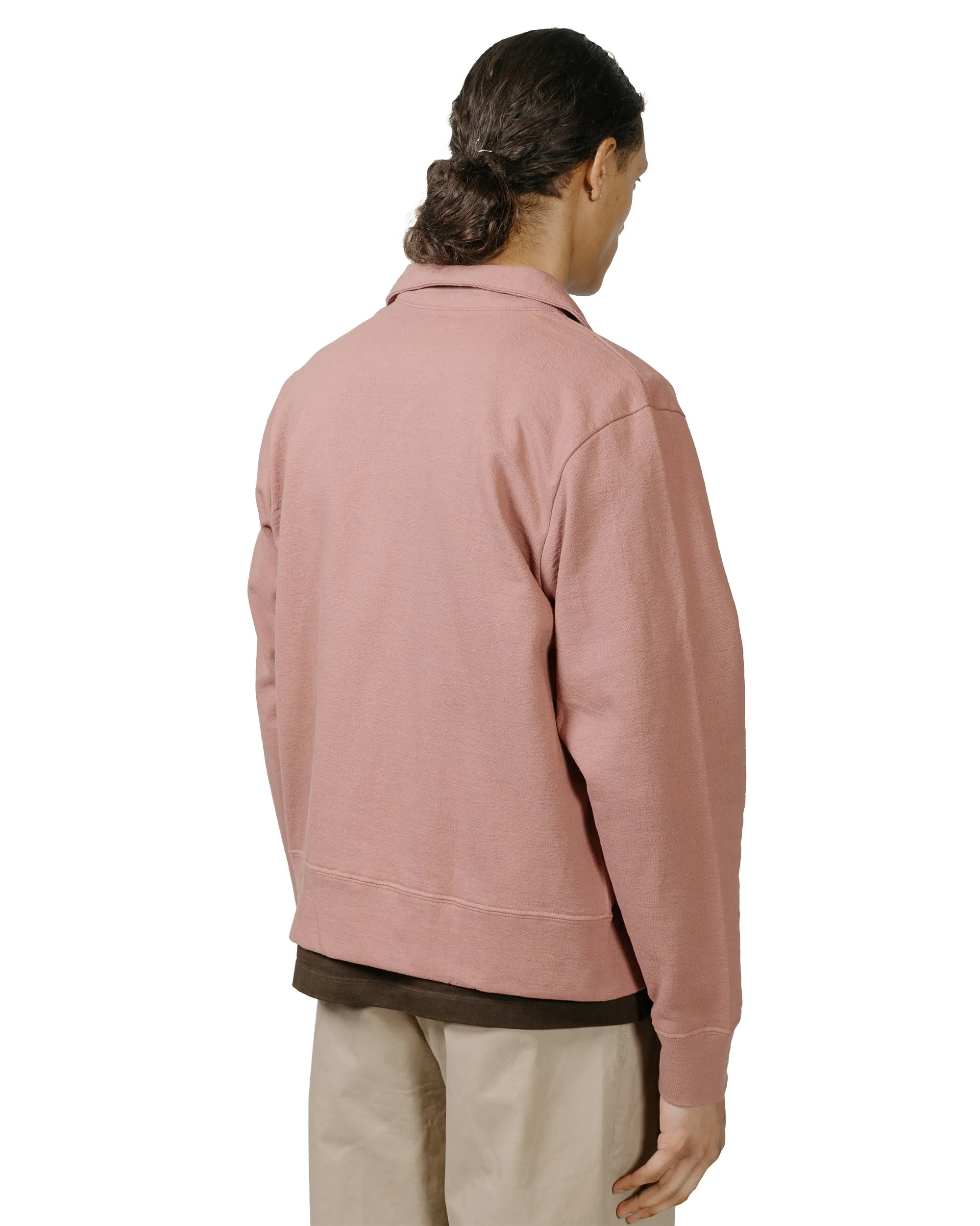 Soft Wear fringe accents Lady White Co. Textured Full Zip Deep Mauve