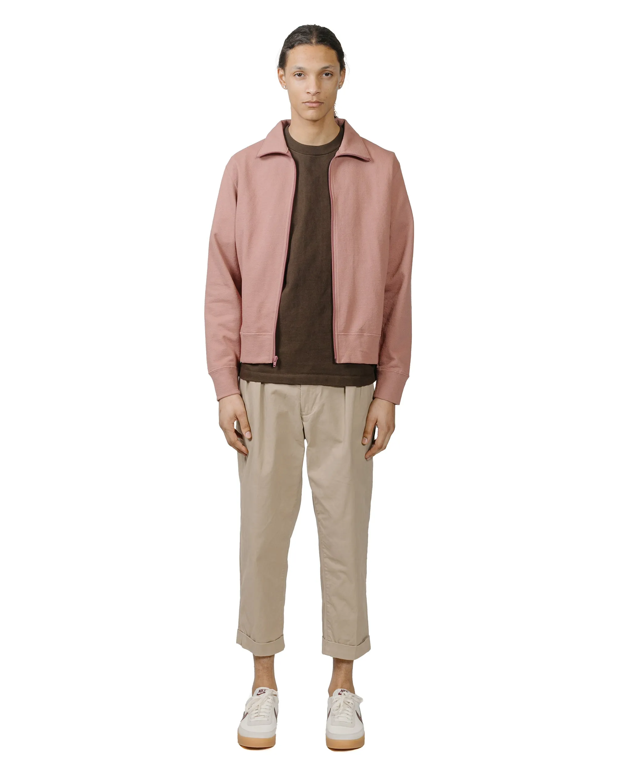 Modern Layer Relaxed Lady White Co. Textured Full Zip Deep Mauve