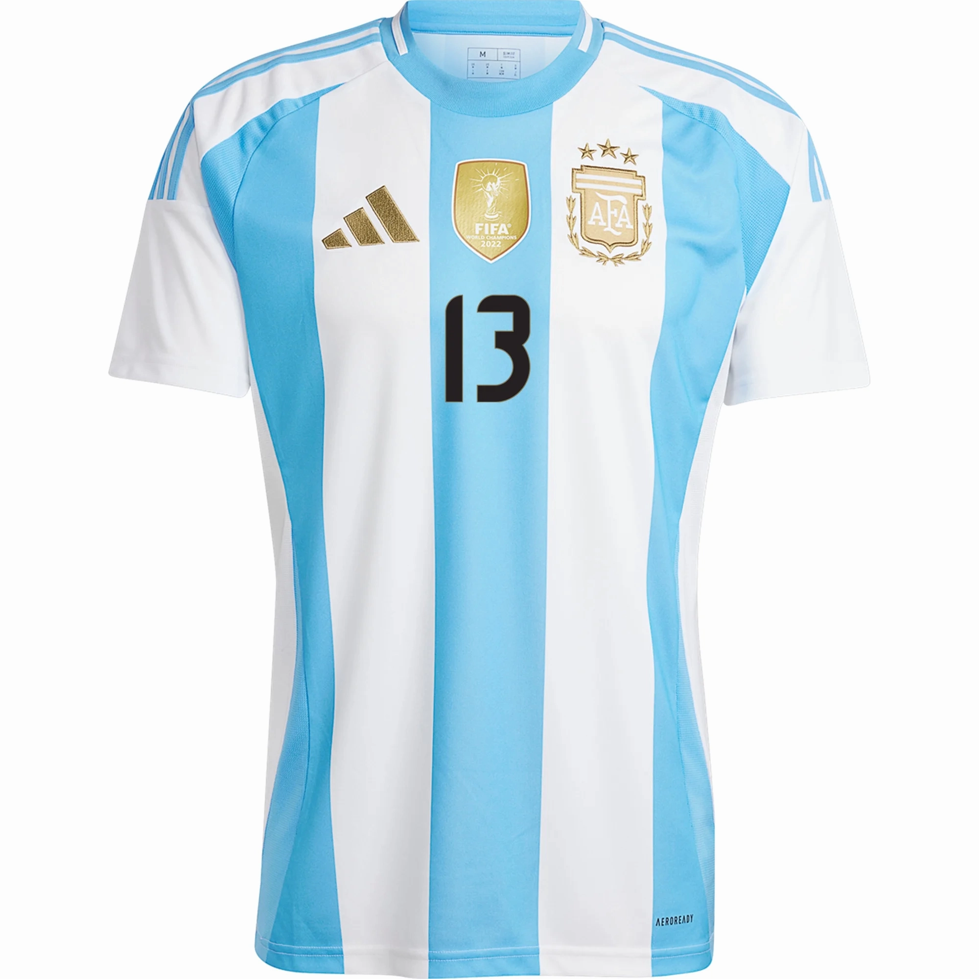 Flexible Hemline Zero Distraction Tagging adidas Argentina Cristian Romero Home Jersey 24/25 (White/Blue Burst)