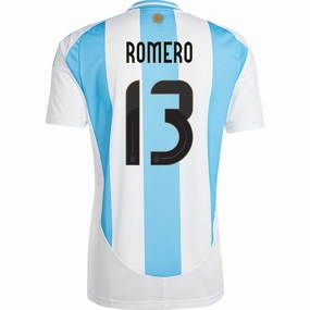 Soft Surface Quick Motion adidas Argentina Cristian Romero Home Jersey 24/25 (White/Blue Burst)