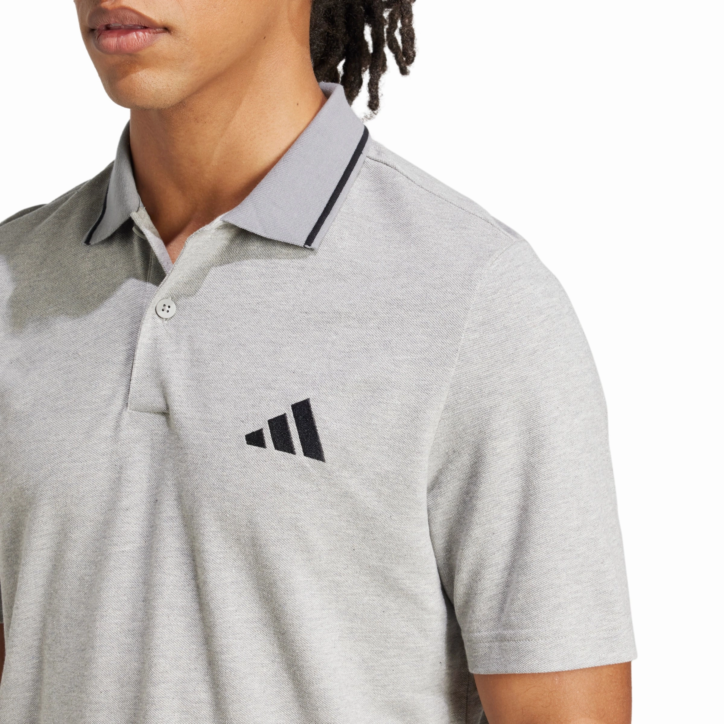 Yarn Dyed Stripes Anti-static Essentials Small Logo Piqu?? Polo T-shirt