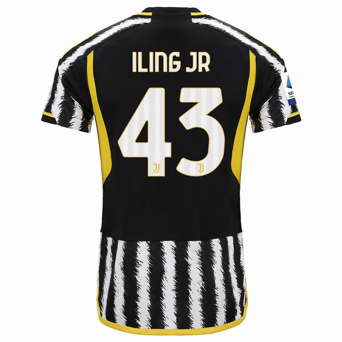 Modern Look Fast Reaction adidas Iling Jr Juventus Home Jersey w/ Serie A Patch 23/24 (Black/White)
