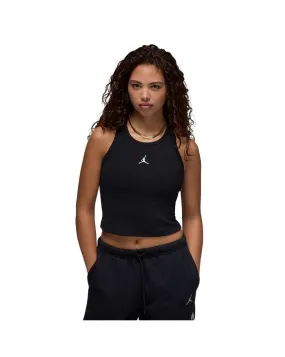 Women's Jordan Essential Tank - Black Play Mode BreathableFabric