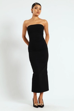 Office Layer Dawson Strapless Dress - Black