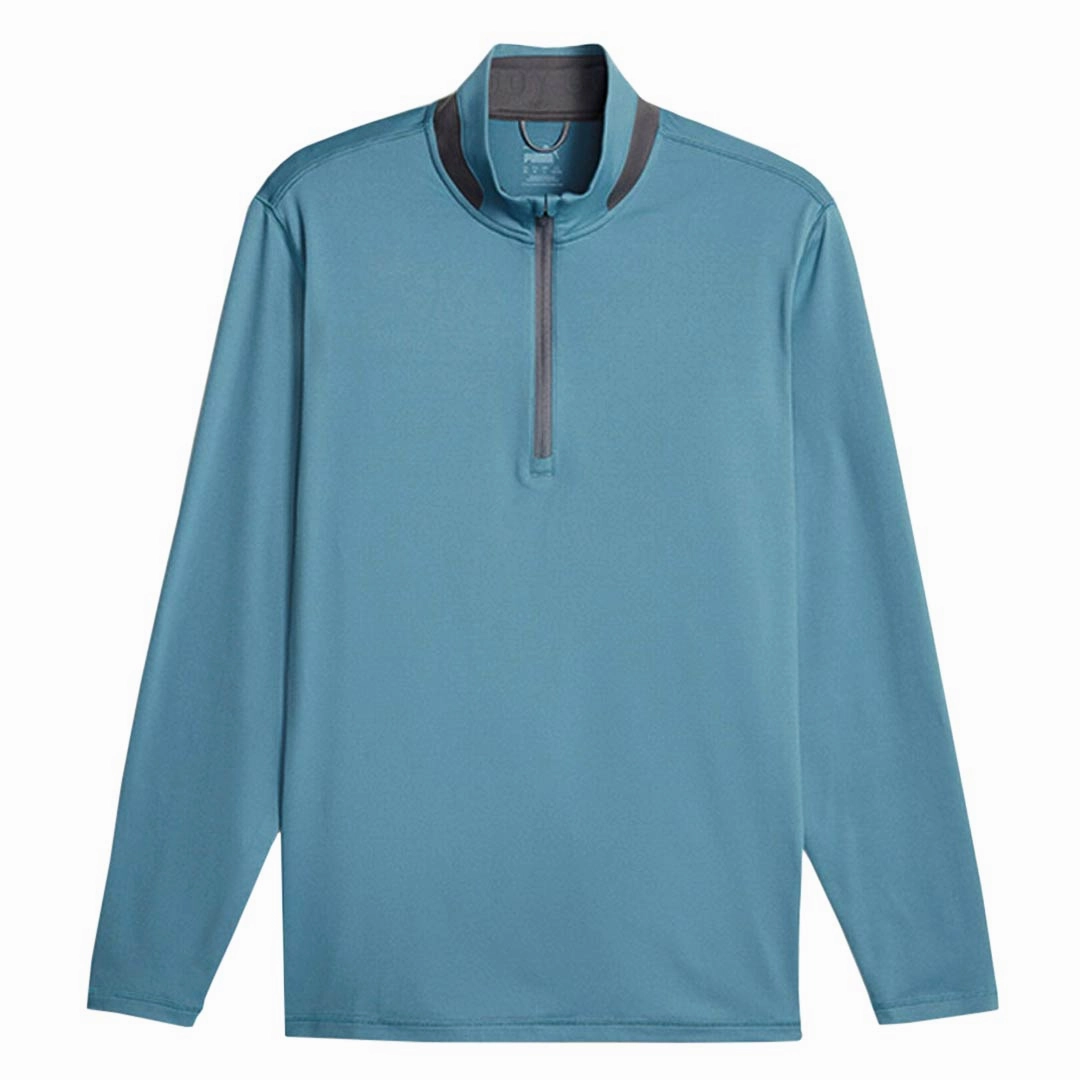 Brushed Inner Lining Thermoregulating Material Puma - Men's Lightweight Golf 1/4 Zip Pullover (621862 07) (621862 10)