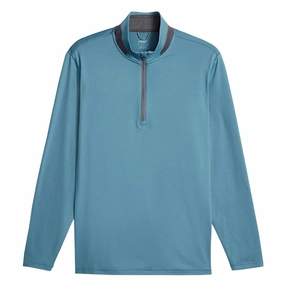 Brushed Inner Lining Thermoregulating Material Puma - Men's Lightweight Golf 1/4 Zip Pullover (621862 07) (621862 10)