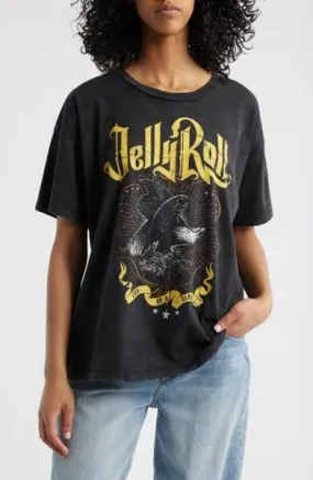 SnagResistant Weave Stylish Fashion Daydreamer "Jelly Roll 'Son of a Sinner' Merch Tee" W - Black