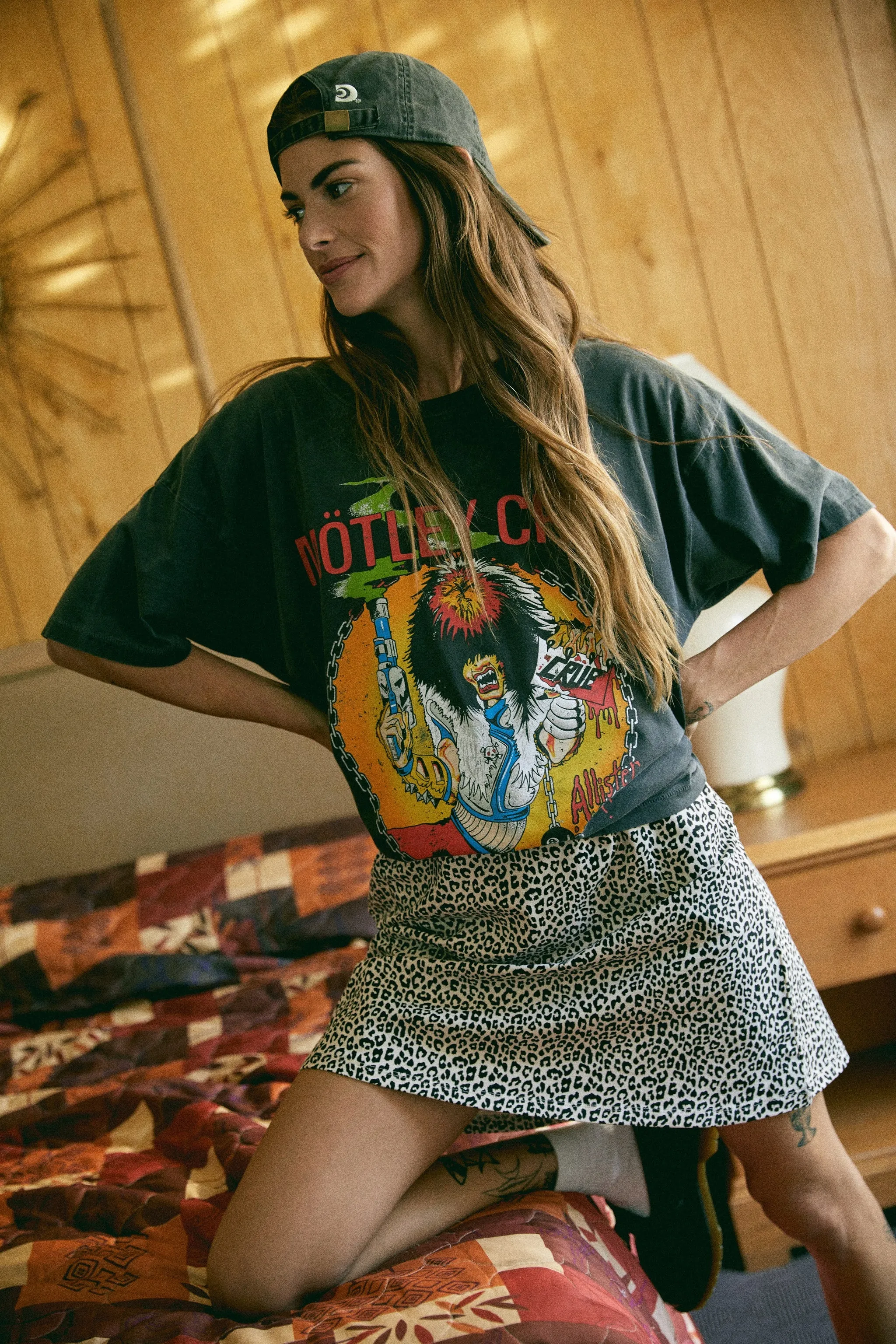 Breezy Design DayDreamer "Motley Crue Allister Fiend" T-Shirt W - Pigment Black