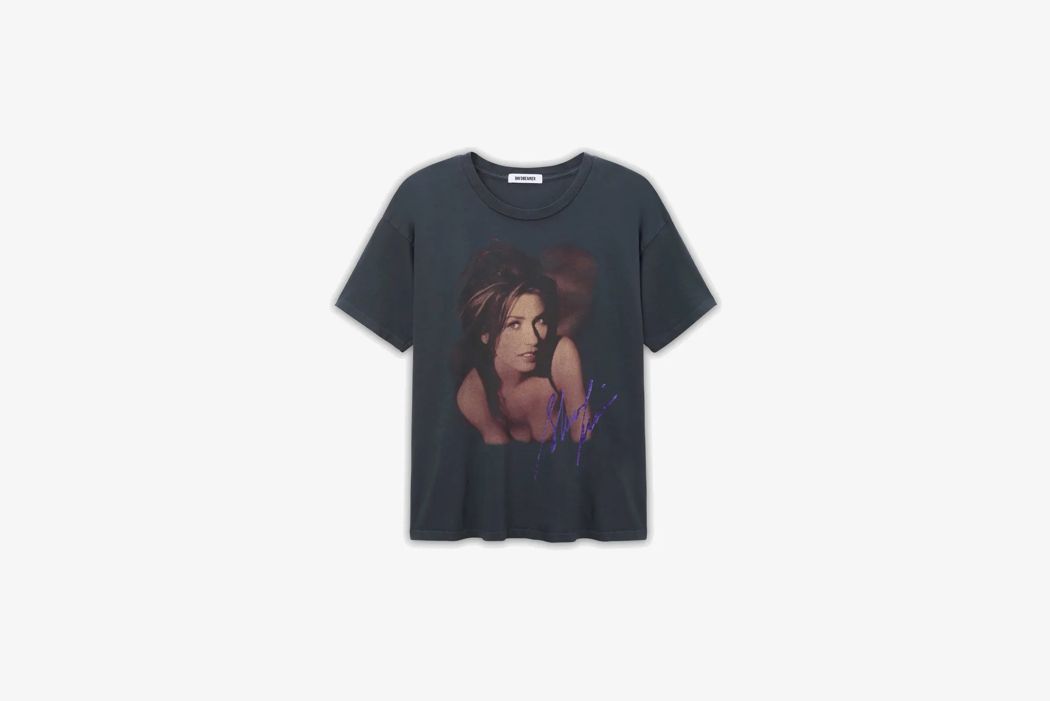 DayDreamer "Shania Twain Come On Over 1988 Tour Merch" T-Shirt W - Vintage Black ThermalRegulating Fabric
